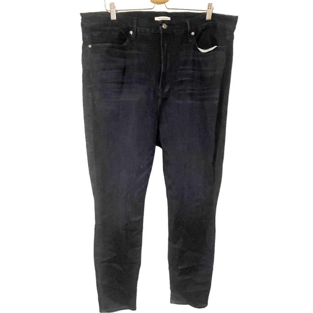 Good American‎ Plus Size 24 Dark Wash Straight Leg Skinny Jeans